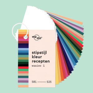 Pre-order: Stipstijl kleurenwaaier #1 S1 t/m S25