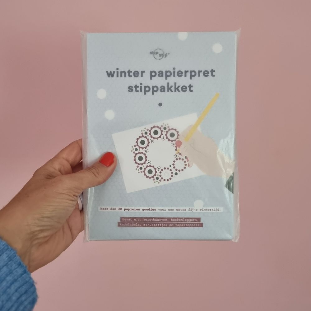 Pre-order: Stipstijl Winter Papierpret Stippakket